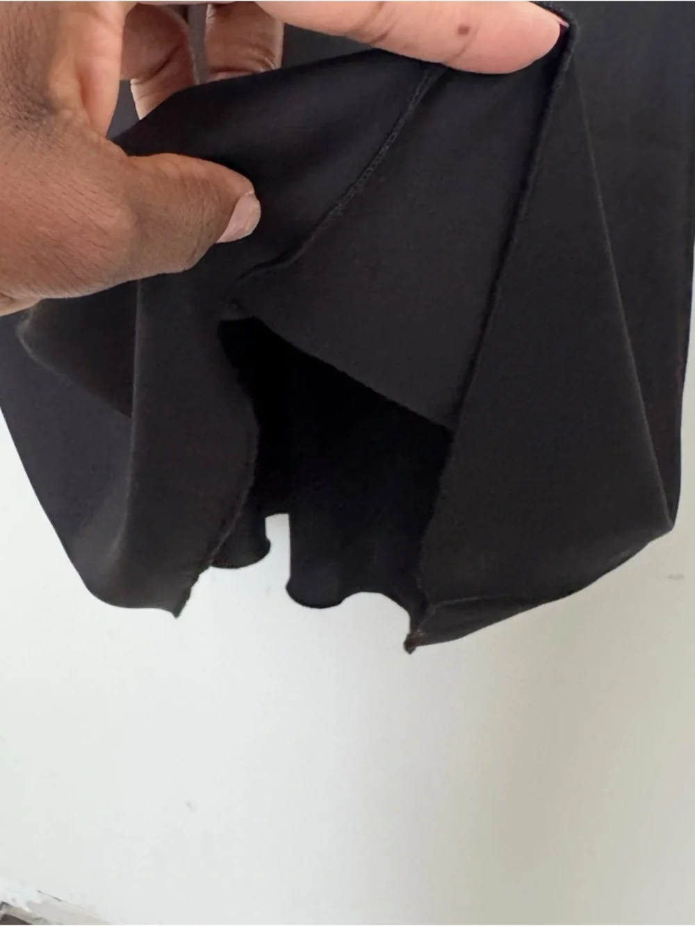 Black Midi satin slip Skirt - Picture 4 of 7